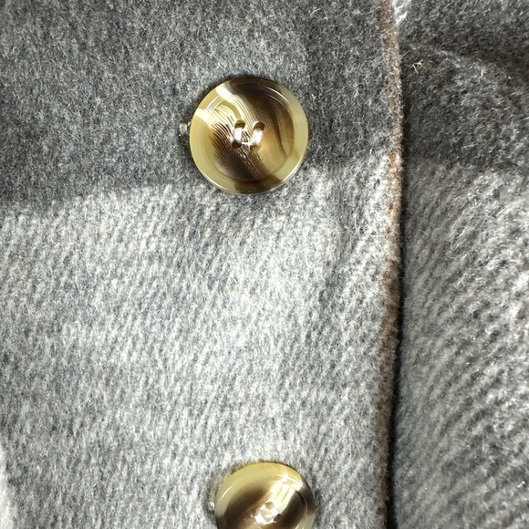 Blue B Collection Women's Plaid Lightweight Crop Jacket (Gray) Size Medium - Picture 10 of 12